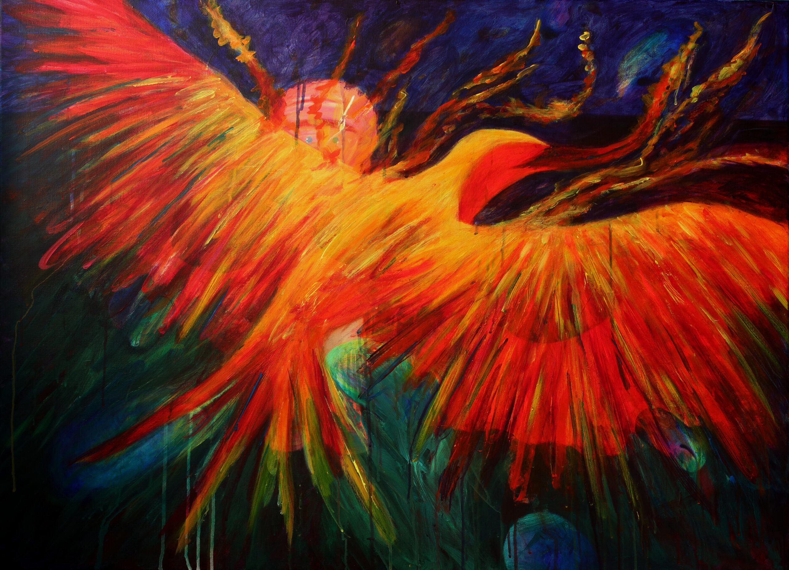 Phoenix - 80 x 110 cm